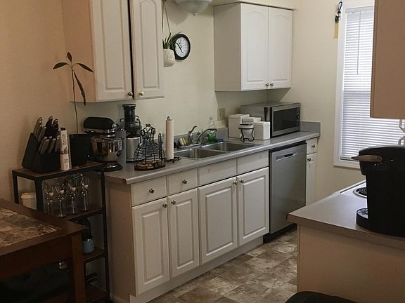 Looking into kitchen from dining room.