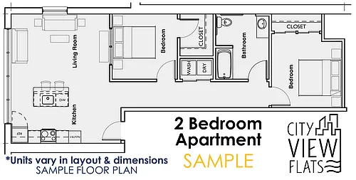 Floor plan 2 Bedroom