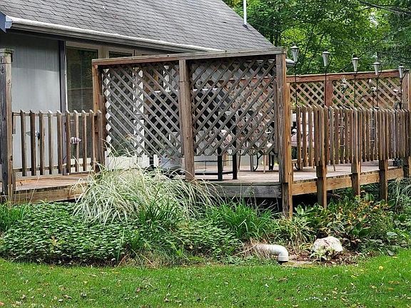 Deck outside main entry