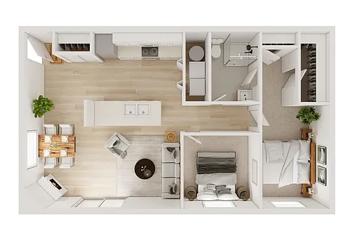 Floor plan Sumner Square 2x1