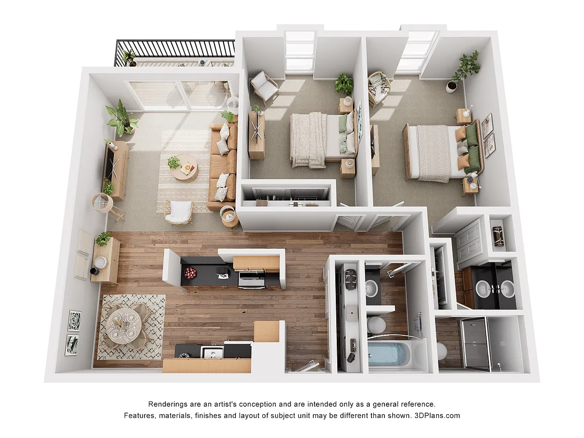 Floor plan 2x2 AL