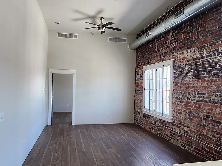 living room - view from kitchen to bedroom