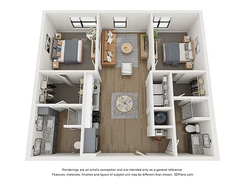 Floor plan The Houston - Workforce Housing