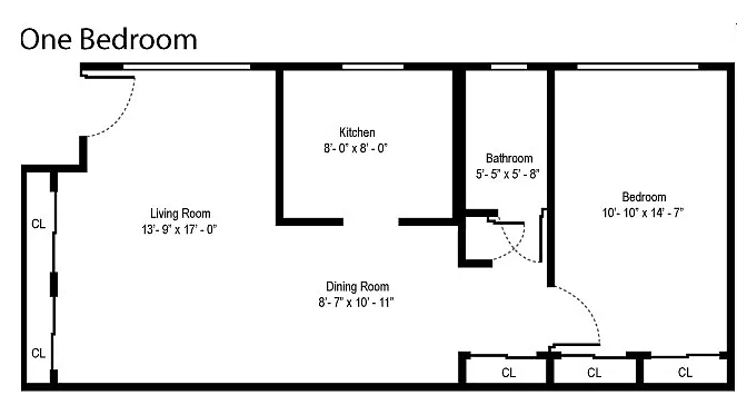 Floor plan 1BR