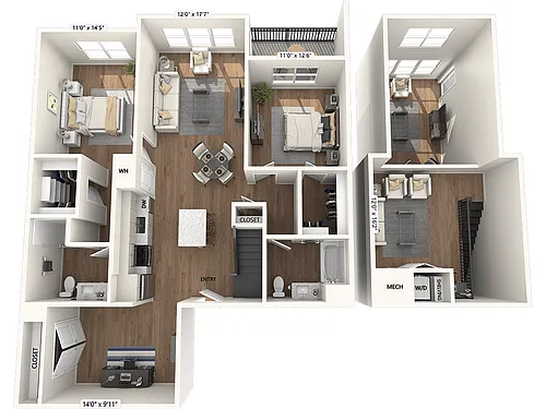 Floor plan B04-D-L-Base Collection