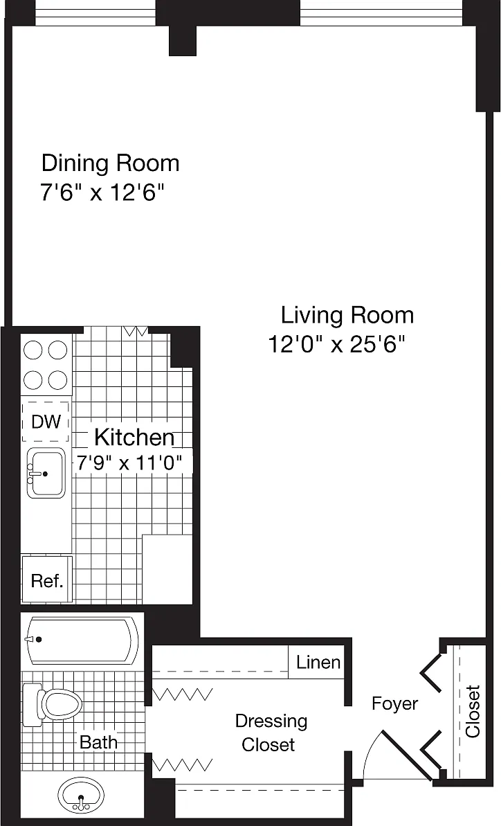 Floor plan Studio C