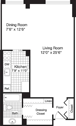 Floor plan Studio C
