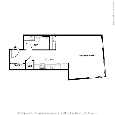 Floor plan Studio-e3