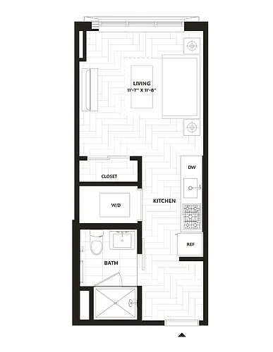 Floor plan Studio-S1