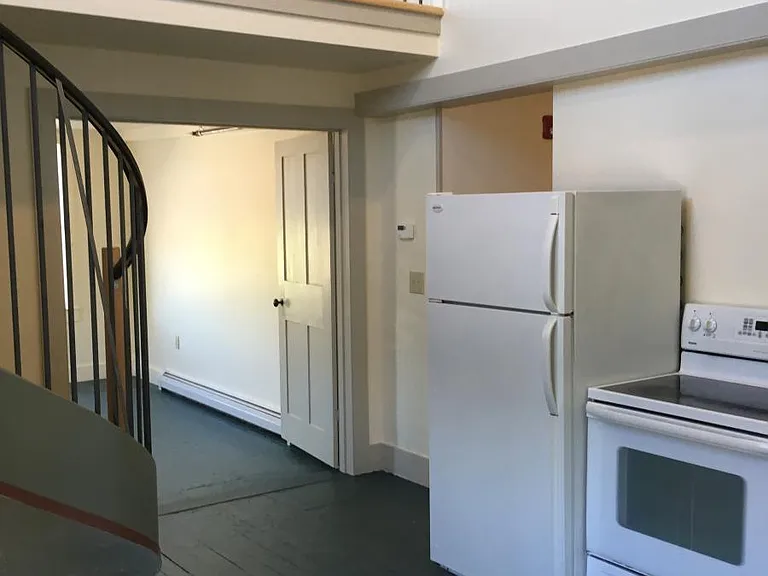 Open space from kitchen to loft