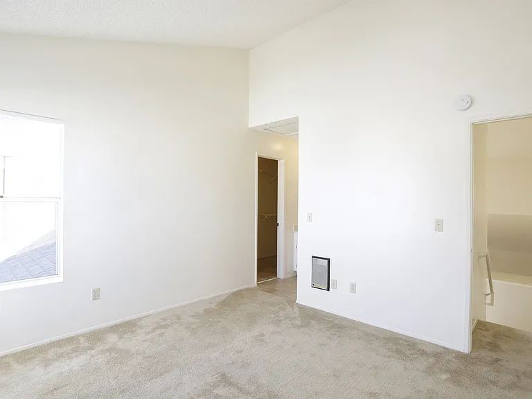 View of Master Bedroom from the window toward door