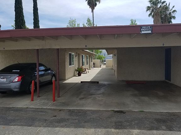 View of back facing parking area.