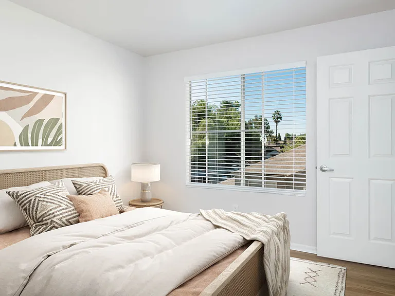 Bedroom with Hardwood Flooring