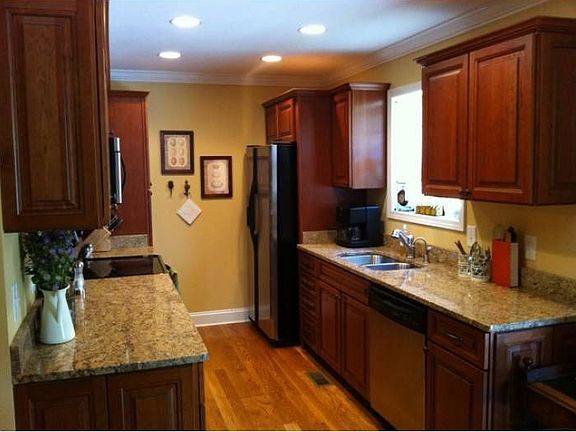 Cherry cabinets & granite