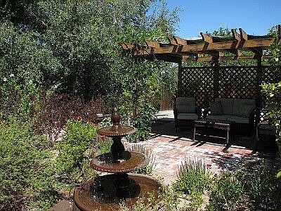 Gazebo and fountain