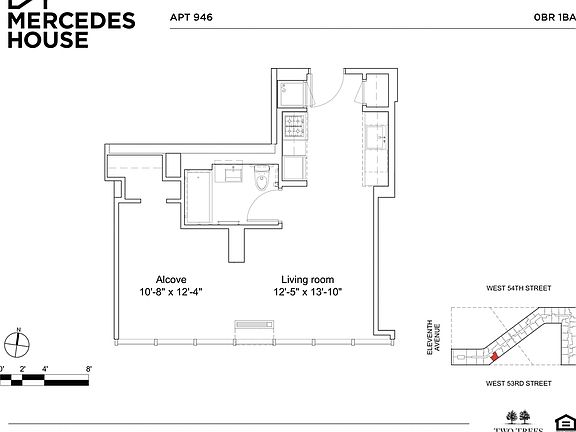 2nd image of 550 W 54th St #946