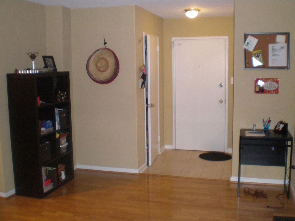 Foyer with walk in closet