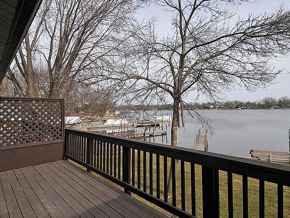 Here is a seasonal view from the oversized deck