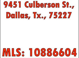 9451 Culberson St, Dallas, TX 75227