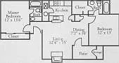 2x2 floor plan Riverbend