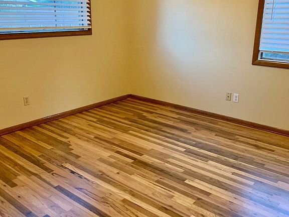 Bedroom with hardwood floors