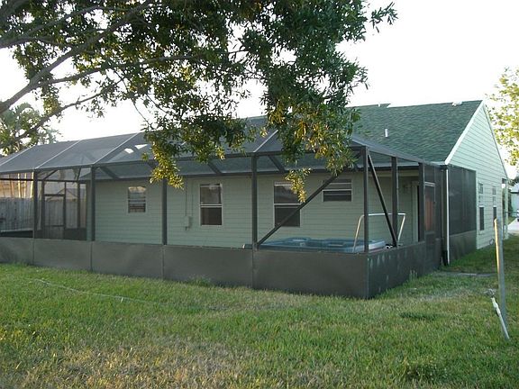 large screened in enclosure