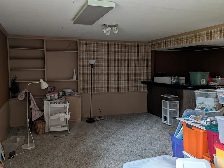Basement family room.