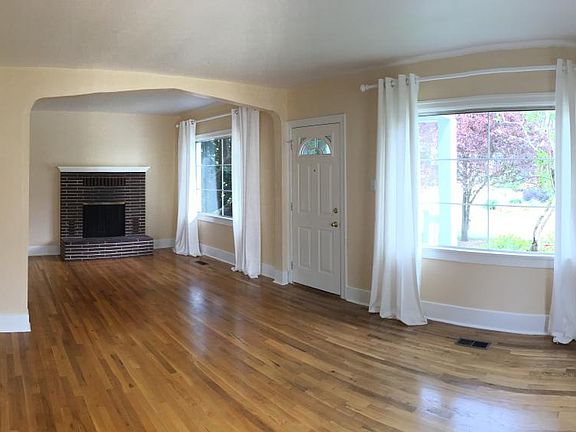 Living room and fireplace