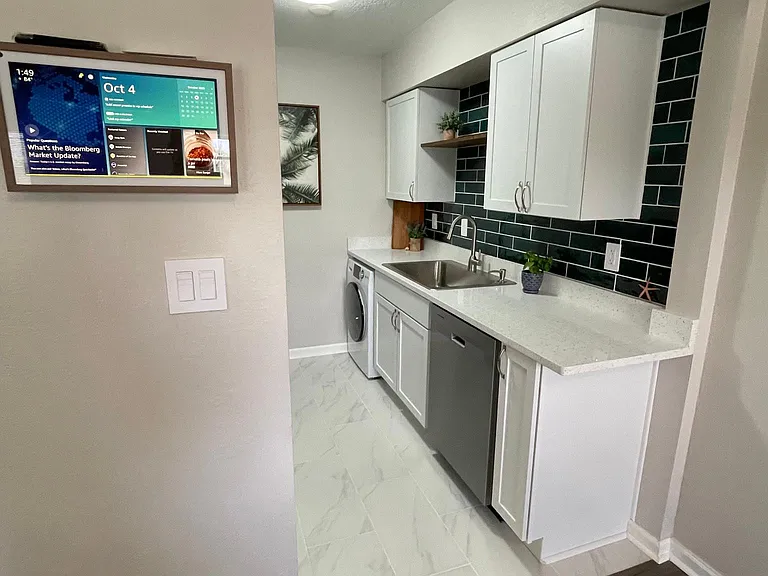 Kitchen with all new appliances and smart devices