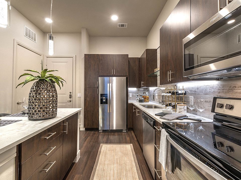 Our modern kitchens are designed with the home chef in mind, featuring stainless steel appliances