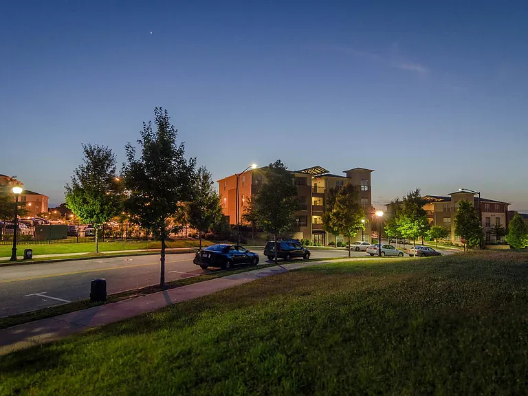 Well lit walking paths for resident safety
