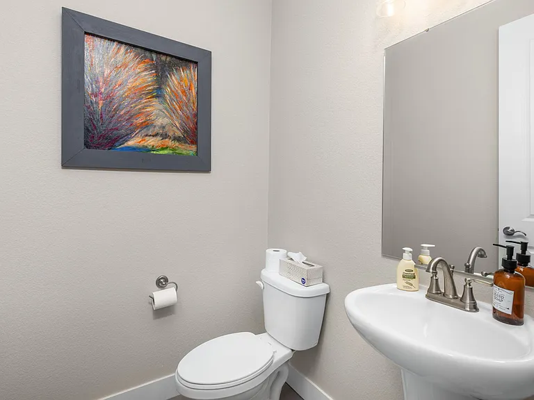 Main level half bath