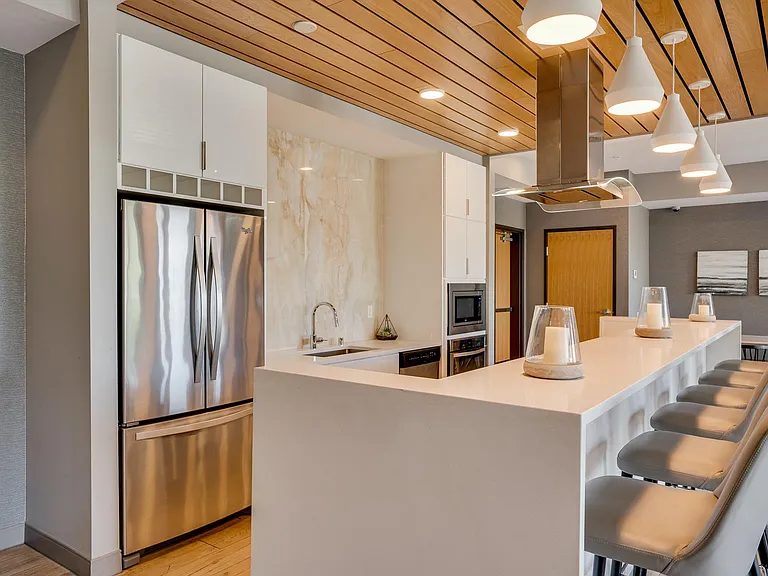 Hosting is a breeze with our gourmet kitchen.