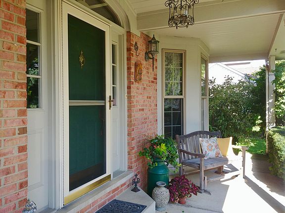 Inviting covered porch