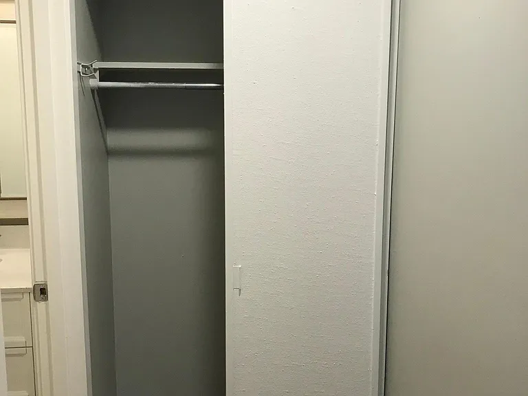 Storage closet in the unit