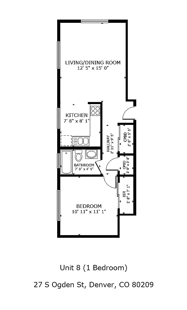 Floor plan 1X1