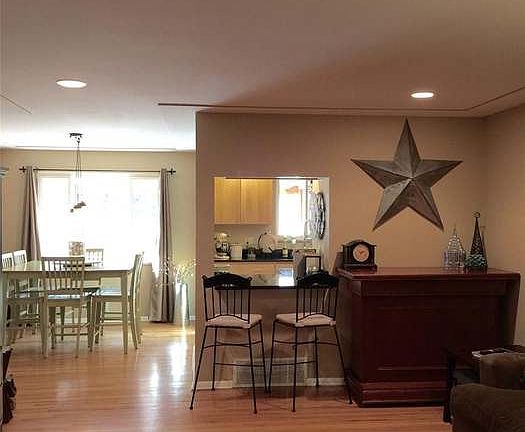 Huge living room with open floor plan