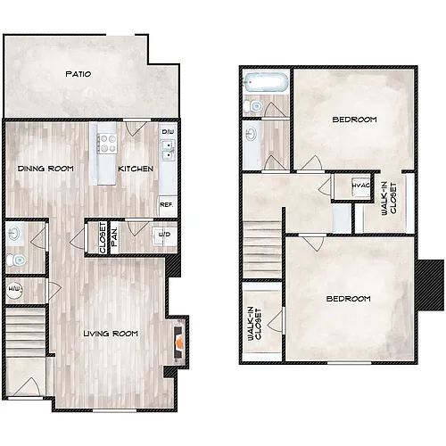 Floor plan Two Bedroom