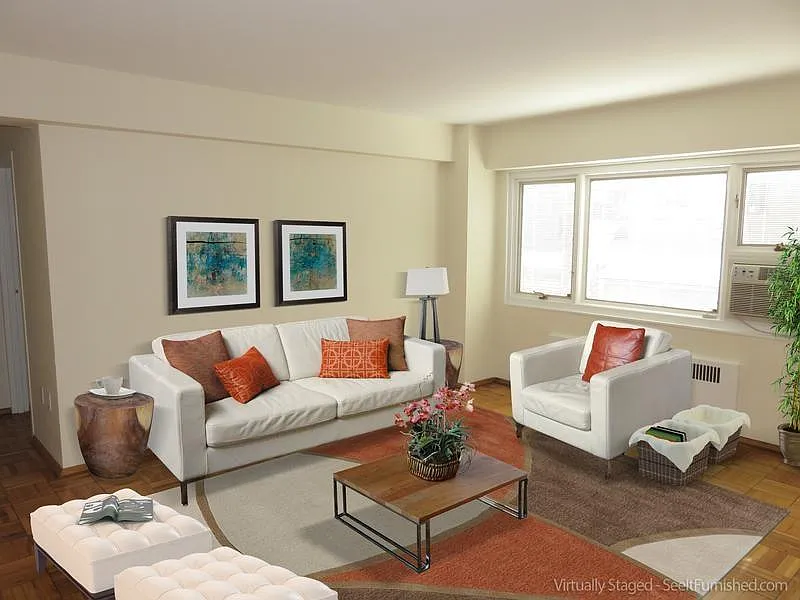 Living area - sample seating arrangement - 2720 Wisconsin Ave NW #304