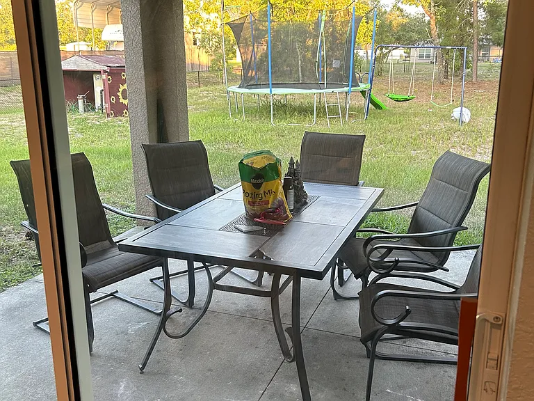 covered patio setting furniture not included