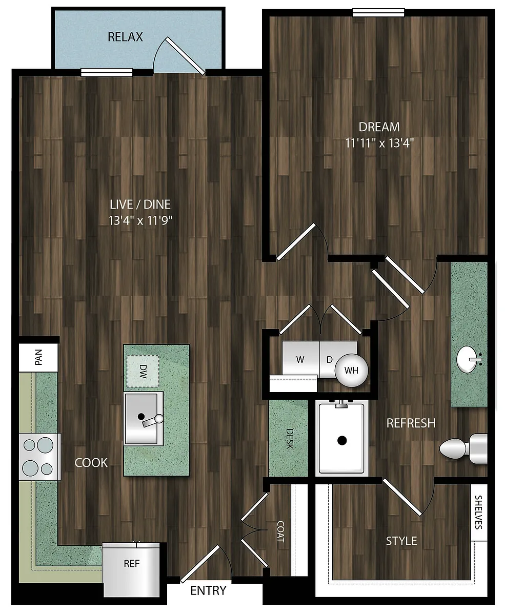 Floor plan 1H