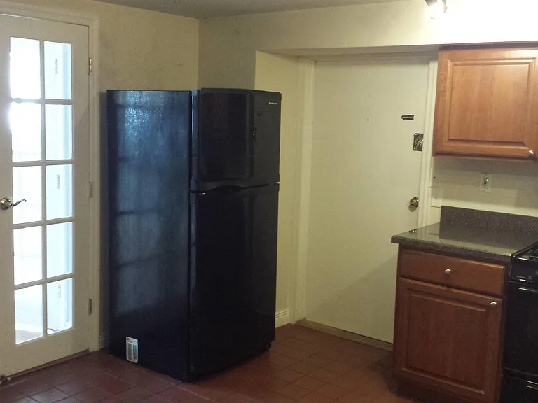 Kitchen from bathroom entrance