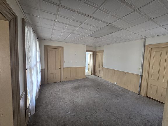 Spacious kitchen with ample counter space.