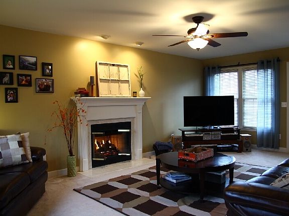 The living Room has gas logs!