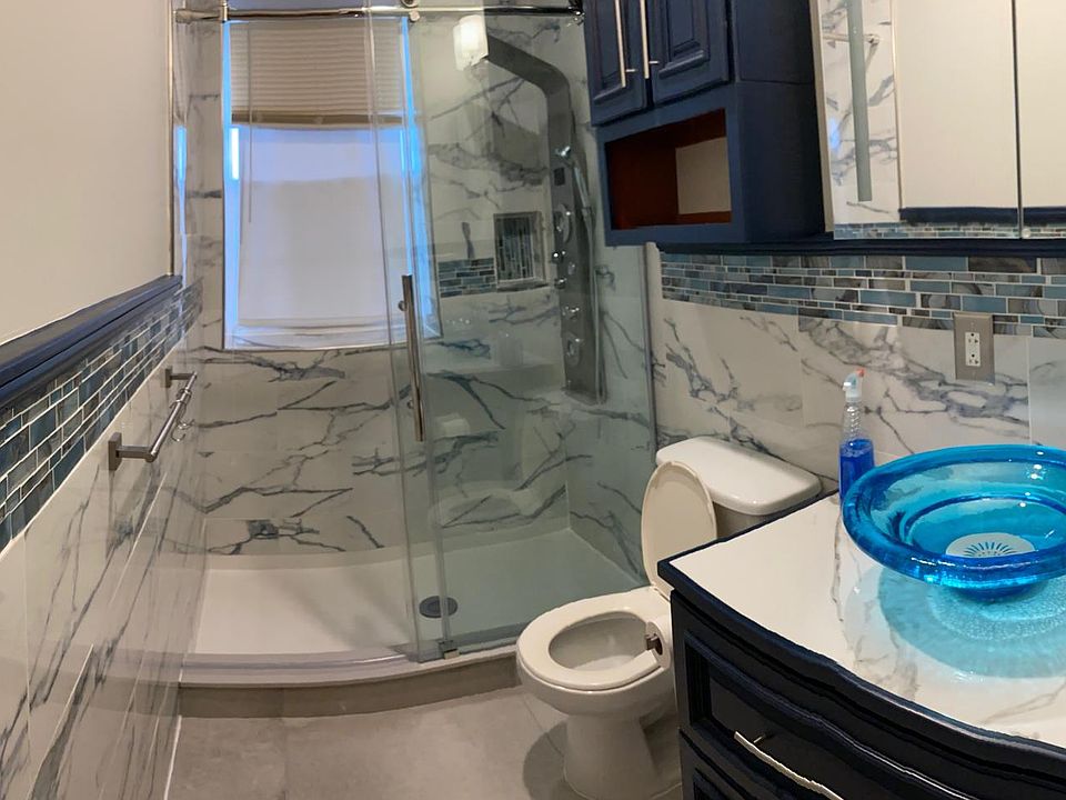 recently renovated designer bath
