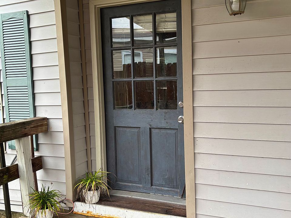 Front door and covered deck