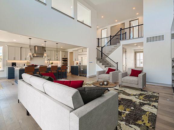 The Walton Model Great Room Kitchen - Virtually