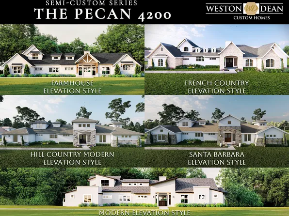 Pecan Semi-Custom: Build On Your Lot Plan, Austin: Dripping Springs Model Home/Build on Your Lot