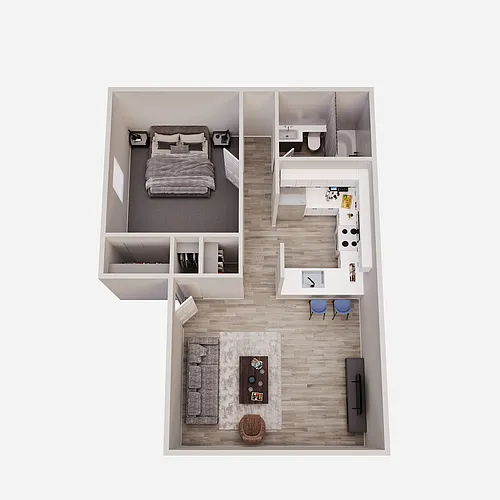 Floor plan 1X1