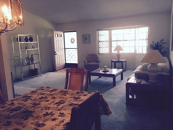 Looking into the front room from the dining area